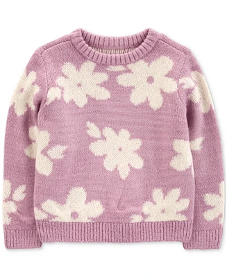 Carter's Toddler Girls Floral Faux-Mohair Sweatshirt