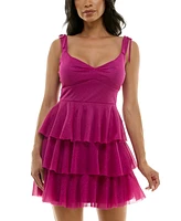 Crystal Doll Women's Triple Tier Fit & Flare Dress