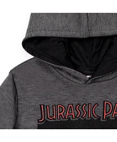 Jurassic Park Toddler Boys Blue Fleece Pullover Hoodie to