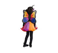 Dress Up America Butterfly Mask, Wings & Tutu Costume Set - Girls