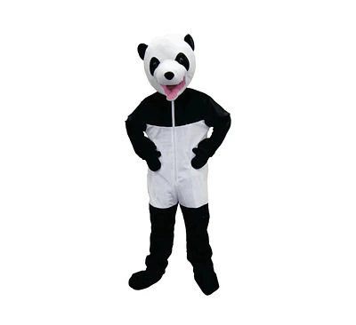 Dress Up America Giant Panda Jumpsuit & Head Mask Mascot