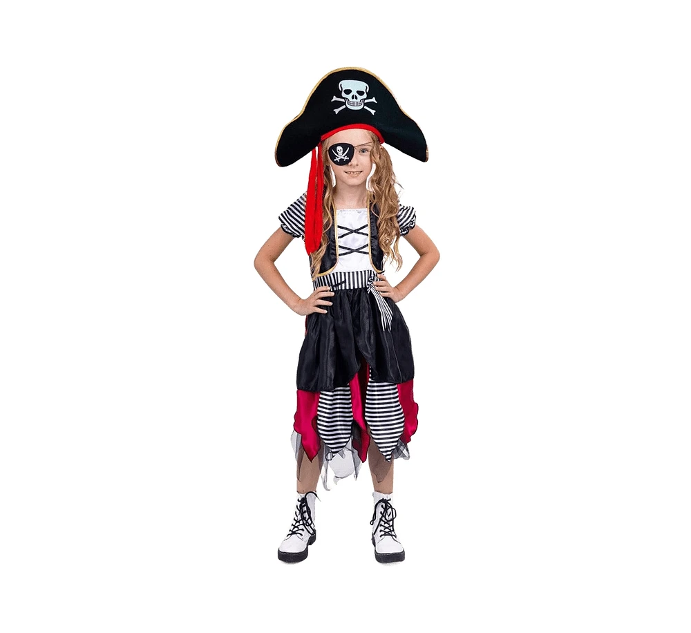 Dress Up America Pirate Girl Costume Set - Kids Girls