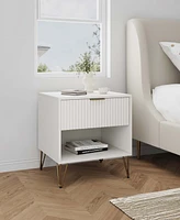Manhattan Comfort 1- Piece Dumbo Medium-Density Fiberboard 1-Drawer Modern Nightstand