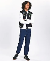 Sovereign Code Big Boys Color Blocked Patched Varsity Jacket