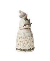 Jim Shore Woodland Snowman with Pine Figurine