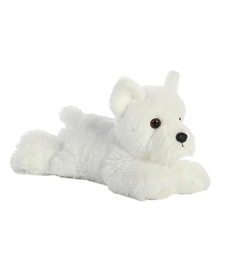 Aurora Small Windsor Westie Mini Flopsie Adorable Plush Toy White 8"