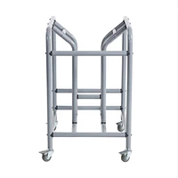 ECR4Kids The Surf Storage Rack, Stores 10 Portable Lap Desks, Silver