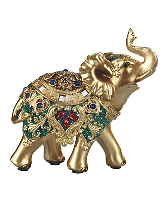 Fc Design 5.5"H Thai Elephant in Green Figurine Decoration Home Decor Perfect Gift for House Warming, Holidays and Birthdays