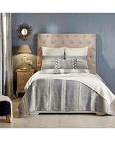 Ihi Home New York Cotton, Queen Duvet Cover Set/3, Grey