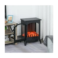 Slickblue Electric Fireplace: Adjustable Heat Settings & Realistic Flame Effect