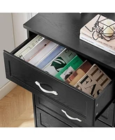 Slickblue Modern 3-Drawer Bedroom Chest with 6-Drawer Dresser - Sleek and Versatile Storage