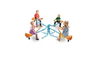 Slickblue Outdoor Kids Spinning Seesaw Sit-and-Spin Teeter Totter for Fun Play