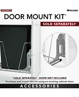 Rev-a-Shelf Double Pullout Trash Can 27 qt. for Kitchen, White, Rv-15KD-11C S