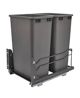 Rev-a-Shelf Double Pullout Trash Can 50 qt. with Soft-close, 53WC-2150SCDM-213