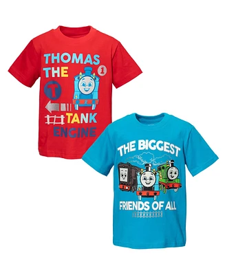 Thomas & Friends Toddler Boys Tank Engine 2 Pack T-Shirts to