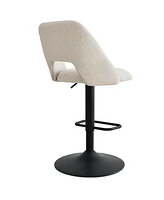 The Pop Home 360° Swivel Fabric Stool,Set Of 2 Adjustable Barstools-The