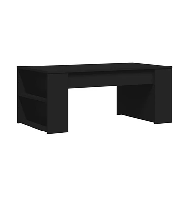 vidaXL Coffee Table Black 40.2"x21.7"x16.5" Engineered Wood