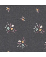 Gerber Toddler Girls Mustard & Plum Floral Peplum Tops