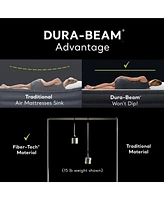 Intex Dura Beam Pillow Rest Classic Airbed Mattress with Built-In Pump, Queen