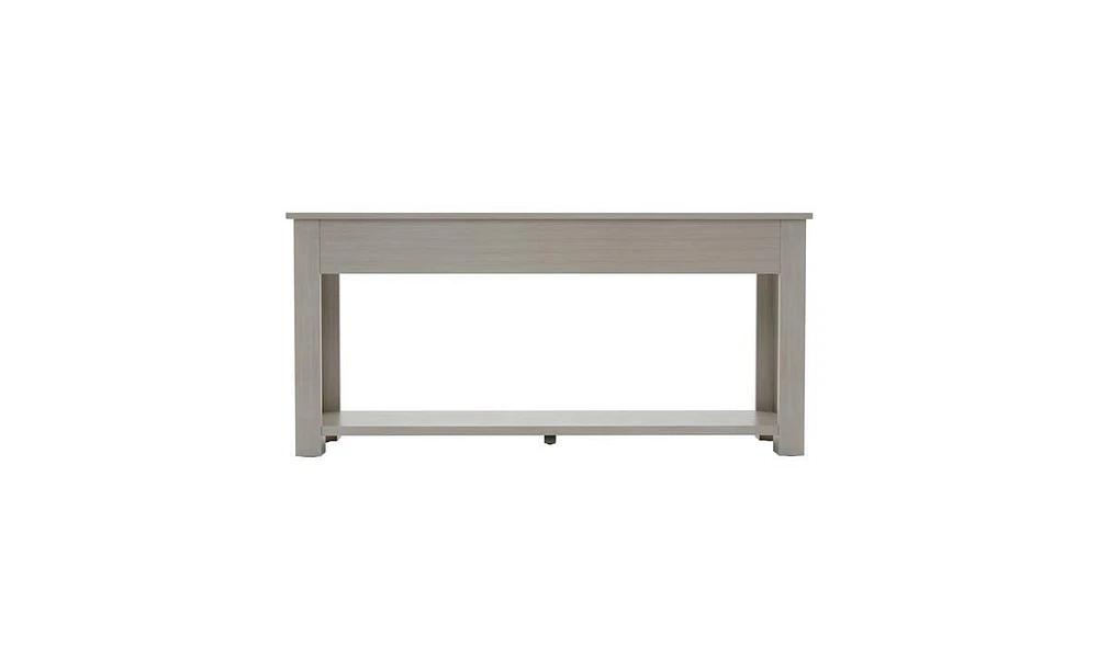 Slickblue Console Table/Sofa Table with Storage Drawers and Bottom Shelf for Entryway Hallway