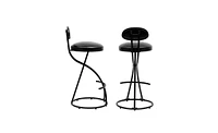 Slickblue Upholstered Counter Height Bar Stools for Kitchen Island Set of 2, Stylish and Comfortable