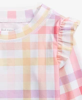 First Impressions Baby Girls Plaid Hat, Swim Top & Bottoms, Exclusively at Macy's