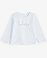 First Impressions Baby Girls Long-Sleeve 3D-Flowers Graphic T-Shirt, Exclusively at Macy's