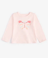 First Impressions Baby Girls Long-Sleeve Butterfly Graphic T-Shirt, Created for Macy's