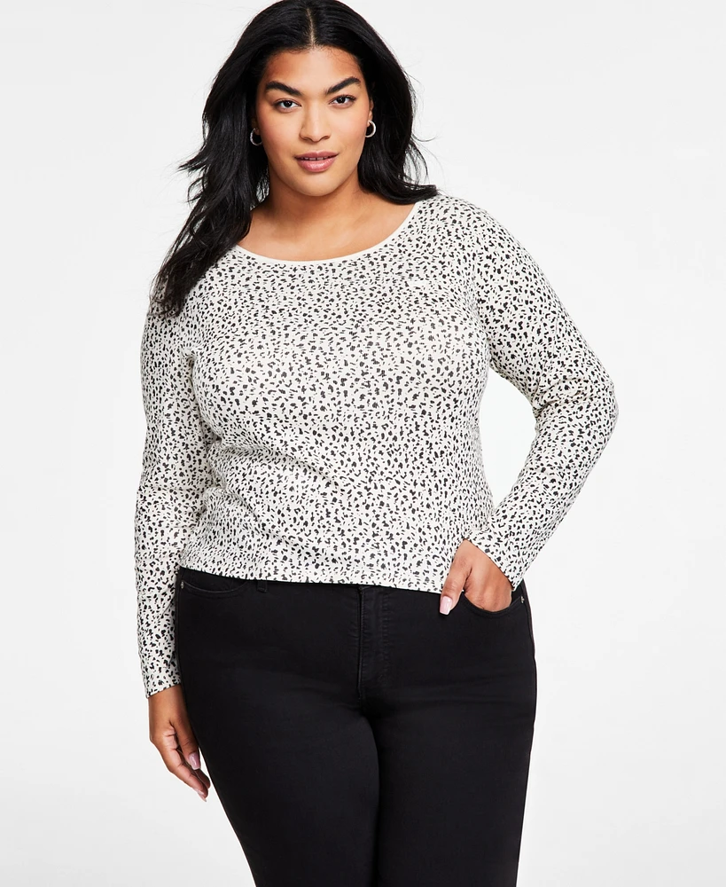 Levi's Plus Honey Printed Long-Sleeve Top