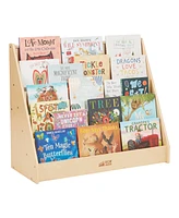 ECR4Kids Single-Sided Book Display, Natural