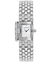 Ferragamo Women's Secret Diamond (3/4 ct. t.w.) Stainless Steel Bracelet Watch 19x30mm