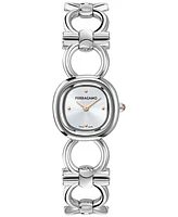 Ferragamo Women's Double Gancini Stainless Steel Link Bracelet Watch 25mm