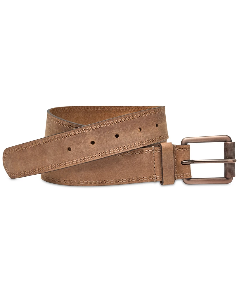 Johnston & Murphy Men's Distressed Leather Belt