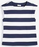 On 34th Women's Striped Extended-Sleeve Crewneck T-Shirt, Exclusively at Macy's