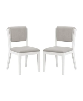 Hillsdale 35.75" Wood and Upholstered Clarion Dining Chairs