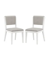 Hillsdale 35.75" Wood and Upholstered Clarion Dining Chairs