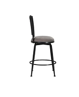 Hillsdale 40" Metal Queensridge Swivel Counter Height Stool