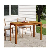 vidaXL Patio Table 43.3"x21.7"x26.4" Solid Wood Acacia