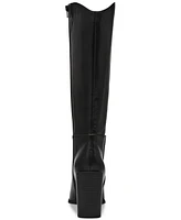 Wild Pair Tati Wide-Calf Stacked-Heel Boots, Created for Macy's