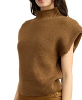 En Saison Women's Karalie Mock-Neck Knit Sweater