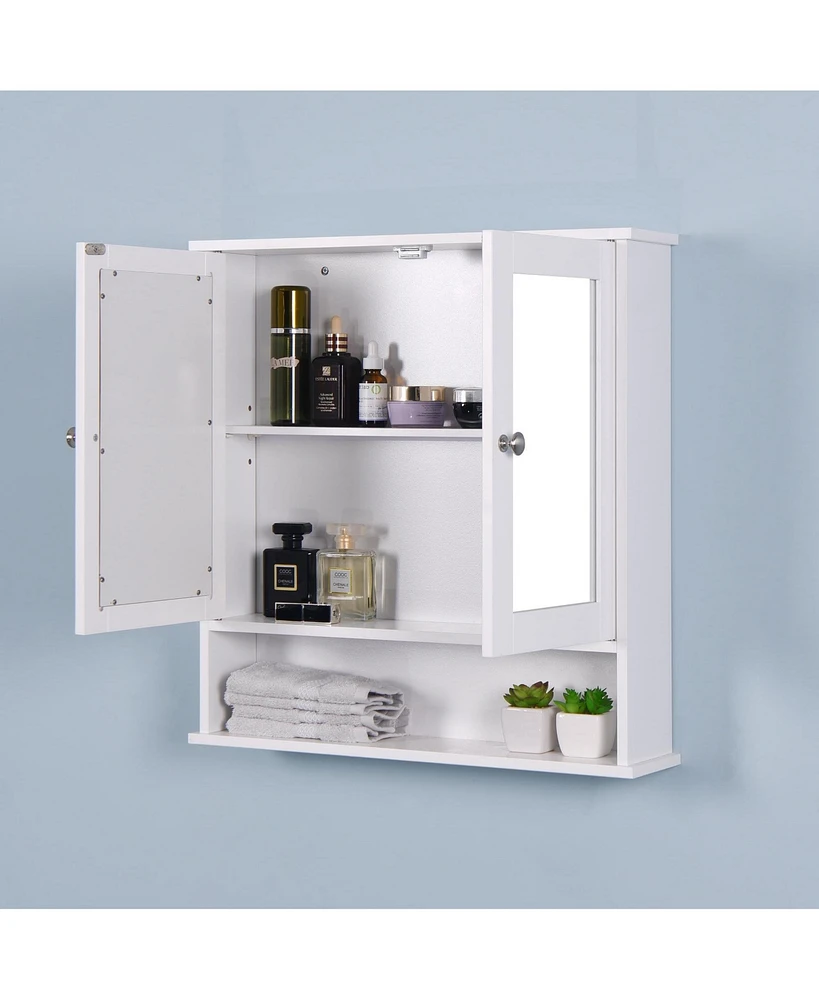 Slickblue Wall Mounted Bathroom Cabinet – Space-Saving Storage Solution for Organizing Toiletries and Essentials