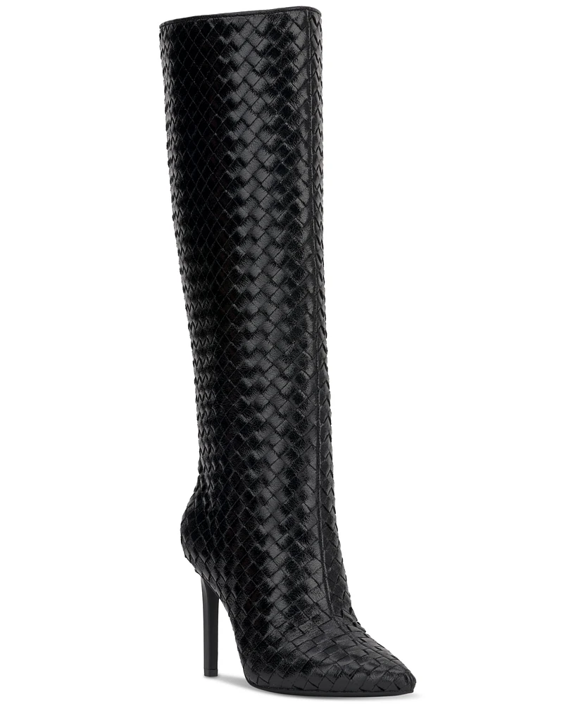 I.n.c. International Concepts Women's Savonia Woven Knee High Boots, Created for Macy's