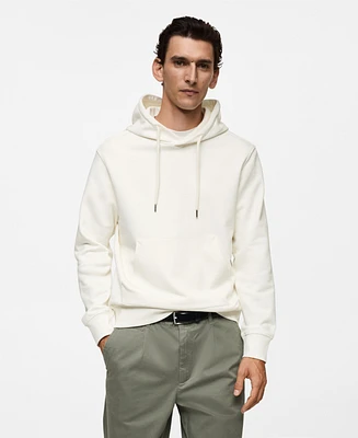 Mango Men's Cotton Hooded Sweatshirt