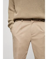 Mango Men's Pleated Chino Pants