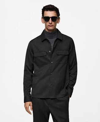 Mango Men's Pockets Detail Overshirt