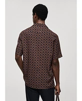 Mango Men's Flowy Printed Shirt