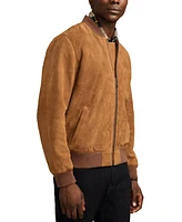 Lucky Brand Men's Suede Bomber Jacket