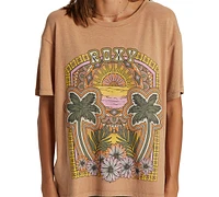 Roxy Juniors' Morockin Cotton Oversized Graphic T-Shirt