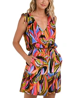 La Blanca Women's Tropic Waves V-Neck Dress Cover-Up