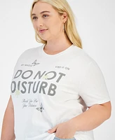 Love Tribe Trendy Plus Do Not Disturb Graphic T-Shirt